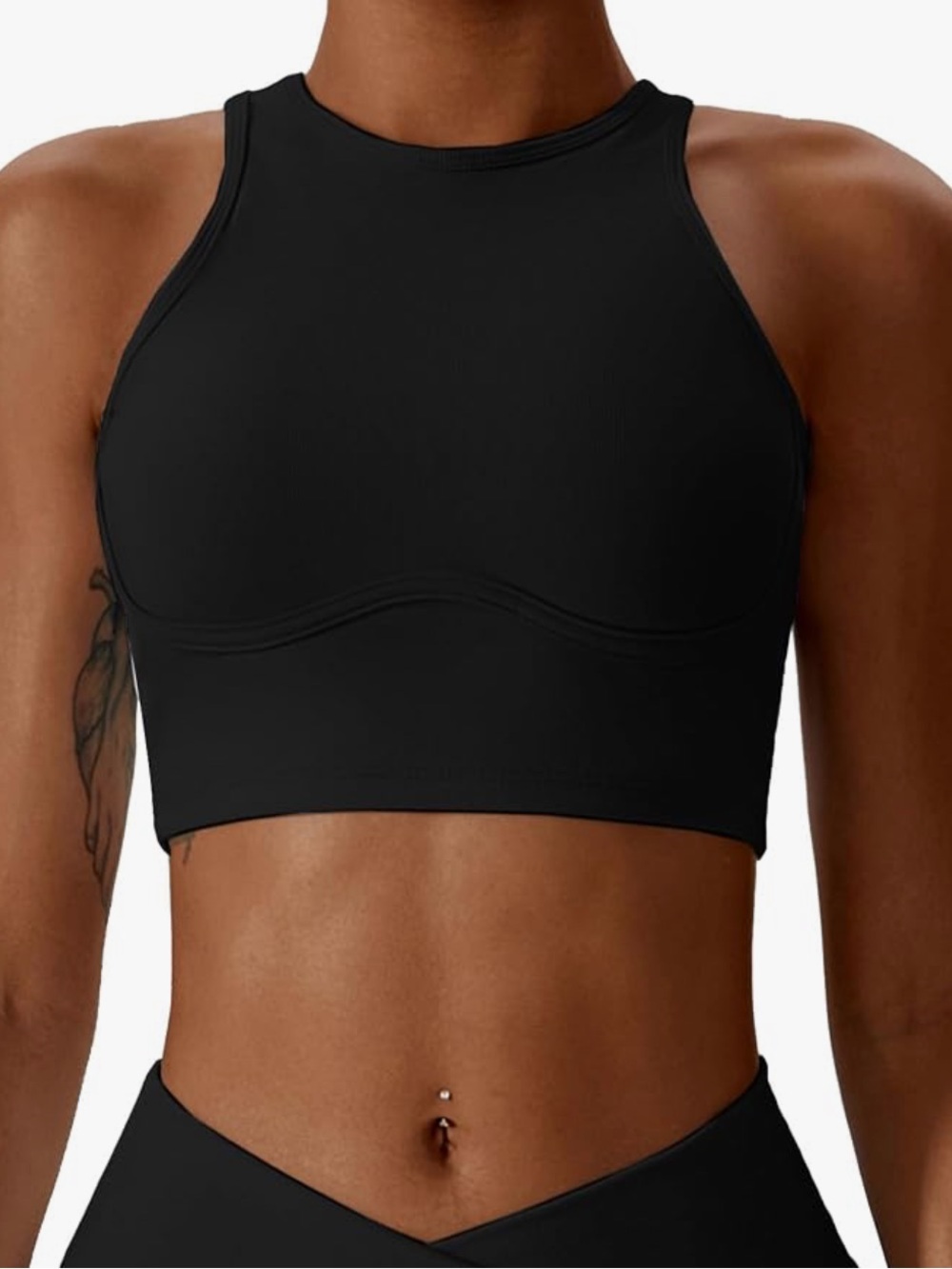 Ribbed Sports Bra for Women